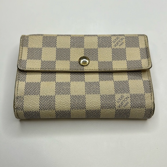 Louis Vuitton Handbags - 10889 Louis Vuitton Damier Azur wallet Vintage Rare cards and photo